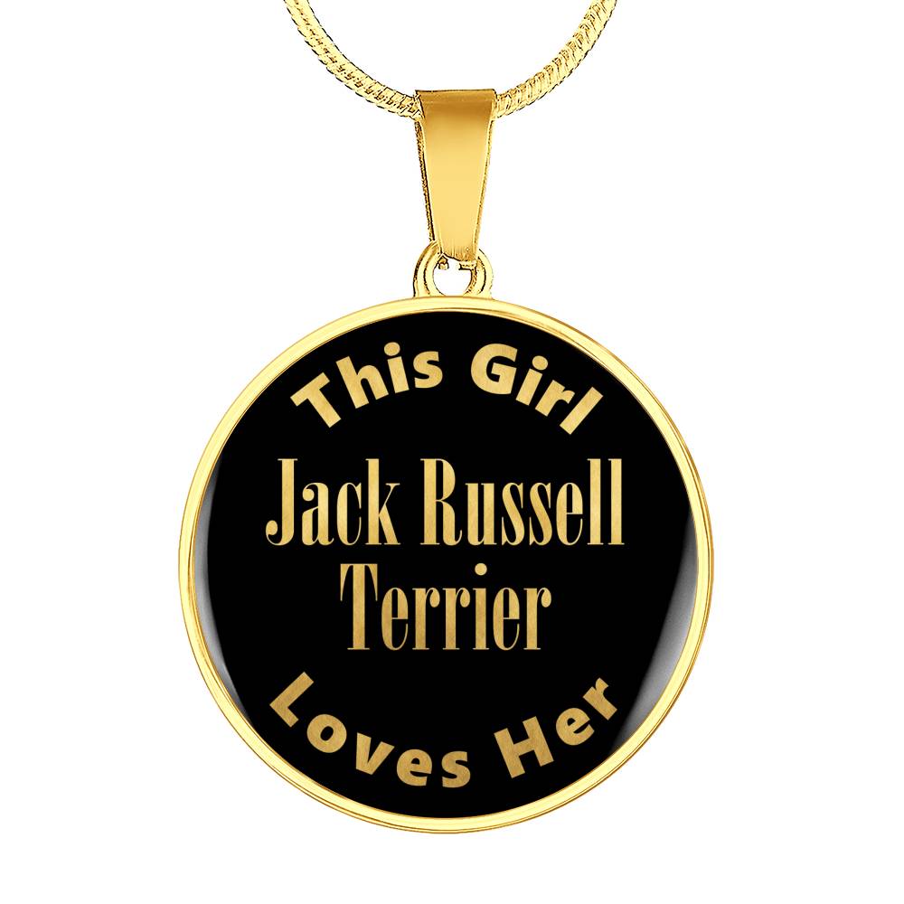 Jack Russell Terrier v2 - 18k Gold Finished Luxury Necklace