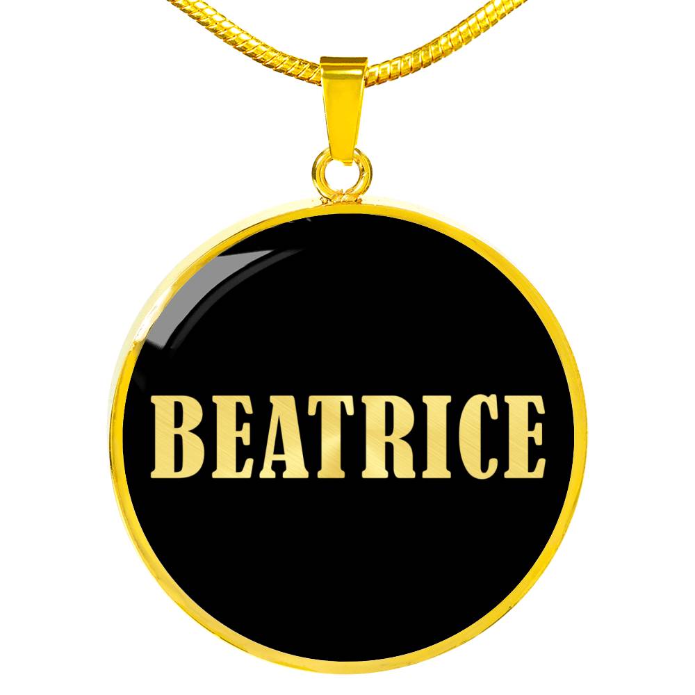 Beatrice v02 - 18k Gold Finished Luxury Necklace