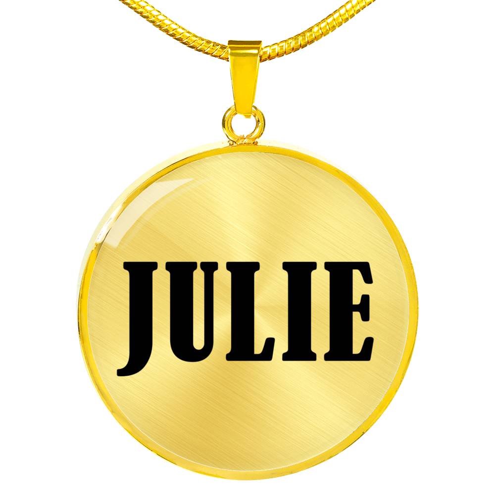 Julie v01 - 18k Gold Finished Luxury Necklace