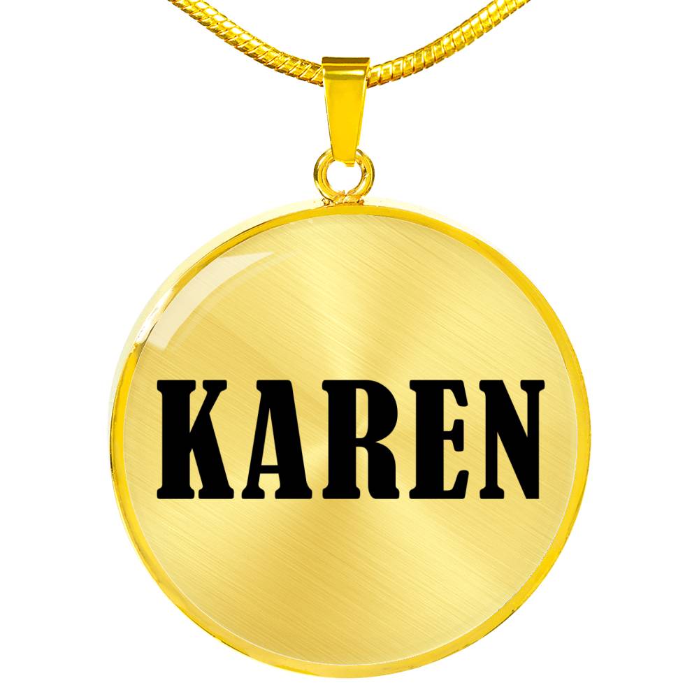 Karen v01 - 18k Gold Finished Luxury Necklace
