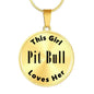 Pit Bull - 18k Gold Finished Luxury Necklace