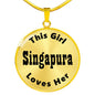 Singapura - 18k Gold Finished Luxury Necklace