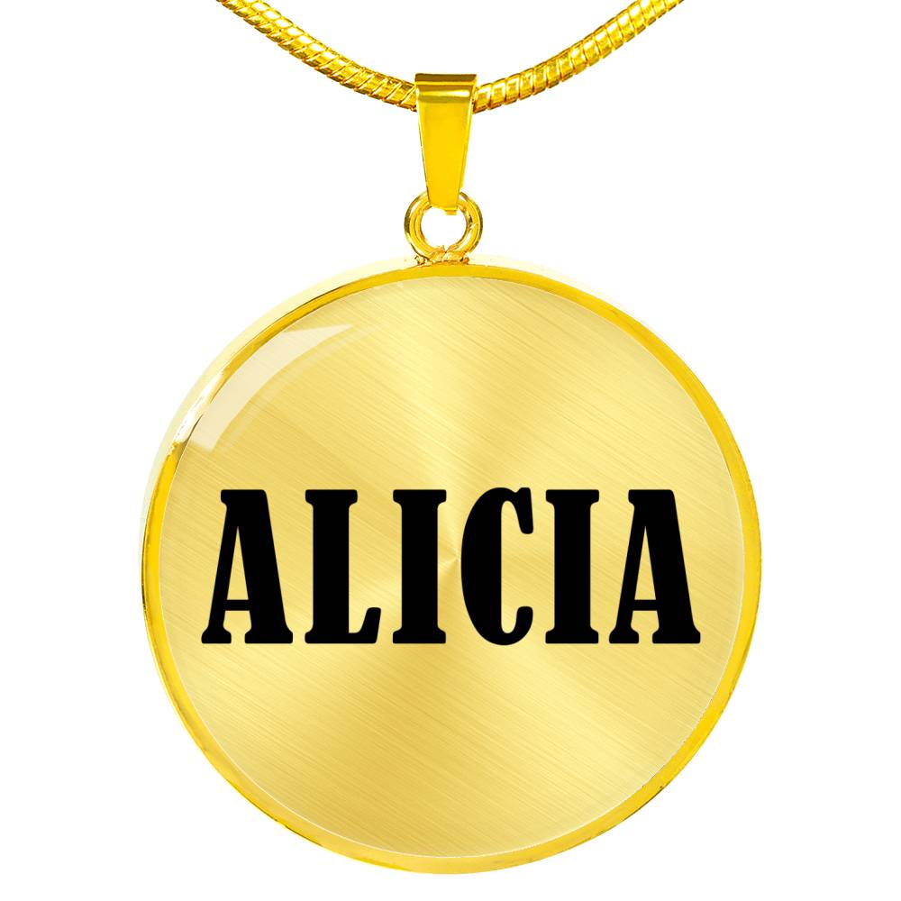 Alicia v01 - 18k Gold Finished Luxury Necklace