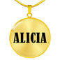 Alicia v01 - 18k Gold Finished Luxury Necklace