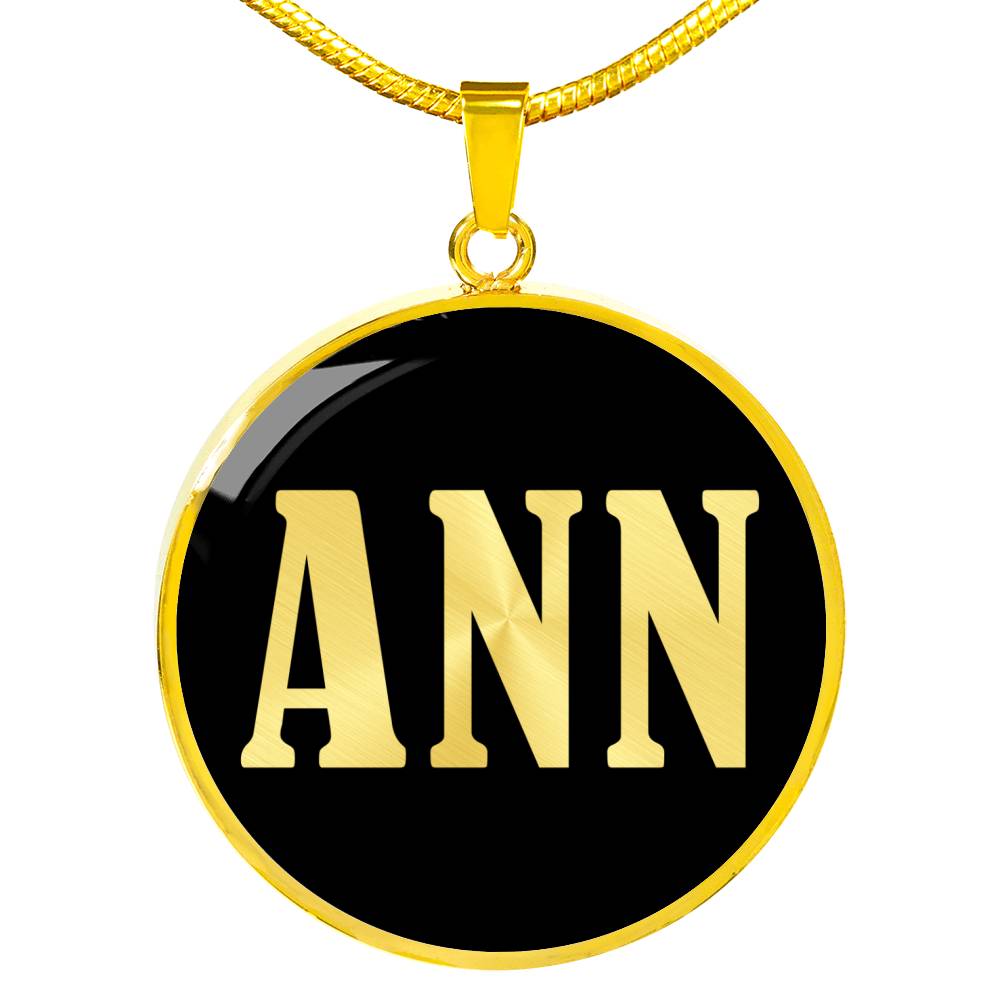 Ann v02 - 18k Gold Finished Luxury Necklace