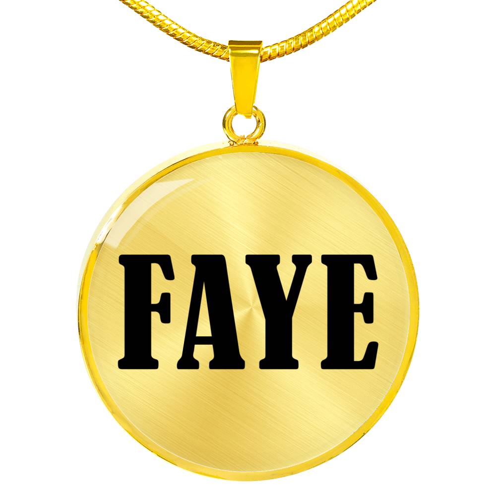 Faye v01 - 18k Gold Finished Luxury Necklace