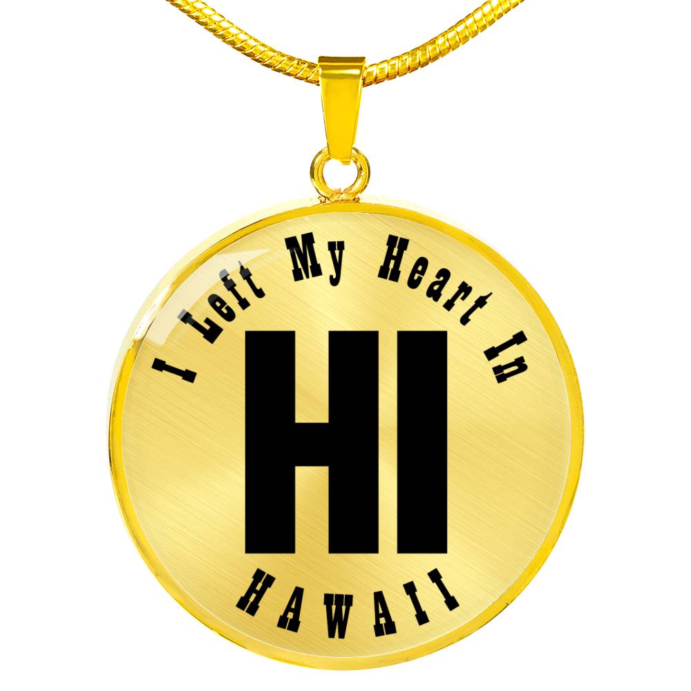 Heart In Hawaii v01 - 18k Gold Finished Luxury Necklace