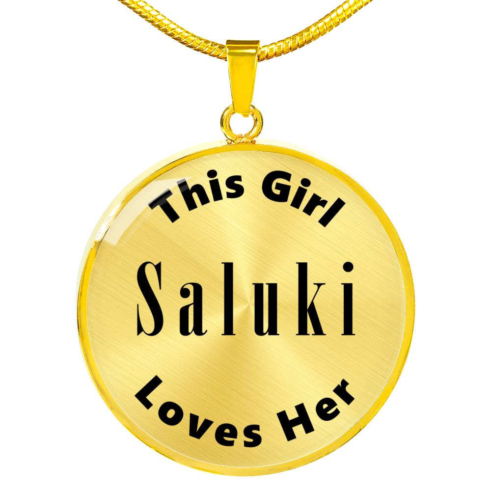 Saluki - 18k Gold Finished Luxury Necklace