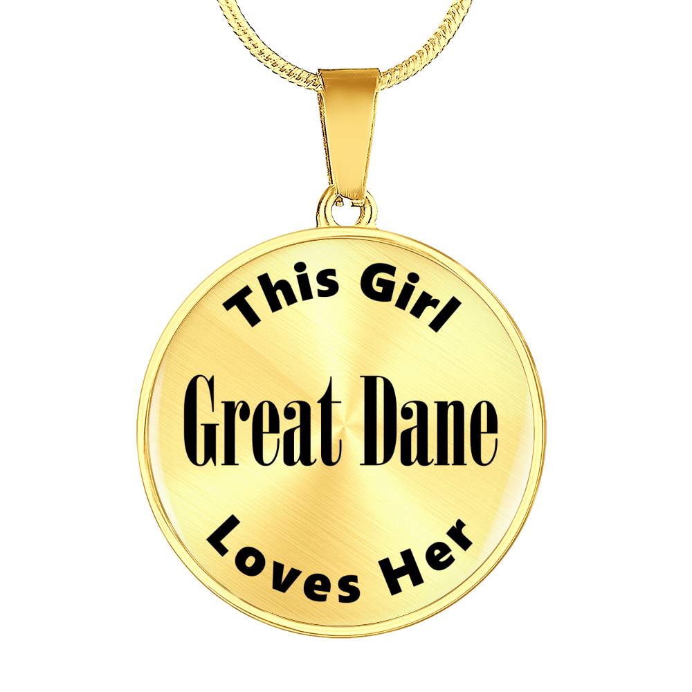 Great Dane v2 - 18k Gold Finished Luxury Necklace