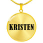 Kristen v01 - 18k Gold Finished Luxury Necklace