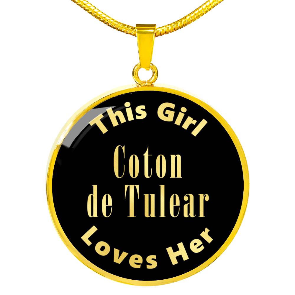 Coton de Tulear v2 - 18k Gold Finished Luxury Necklace