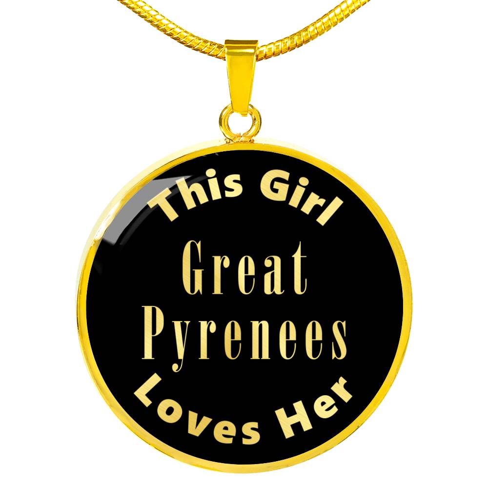 Great Pyrenees v2 - 18k Gold Finished Luxury Necklace