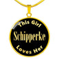 Schipperke v2 - 18k Gold Finished Luxury Necklace