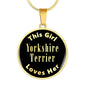 Yorkshire Terrier v1 - 18k Gold Finished Luxury Necklace