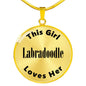 Labradoodle - 18k Gold Finished Luxury Necklace