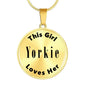 Yorkie - 18k Gold Finished Luxury Necklace