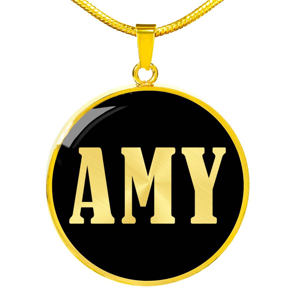 Amy v02 - 18k Gold Finished Luxury Necklace