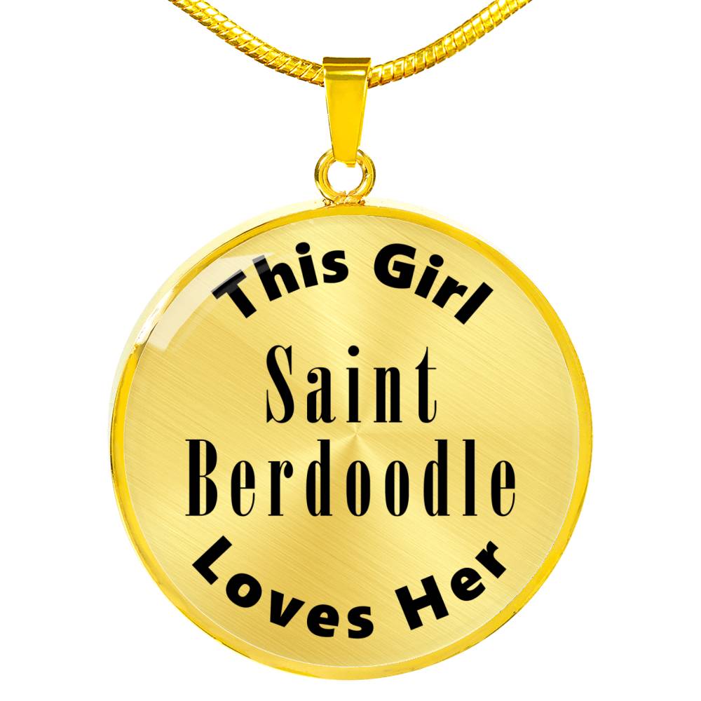 Saint Berdoodle - 18k Gold Finished Luxury Necklace