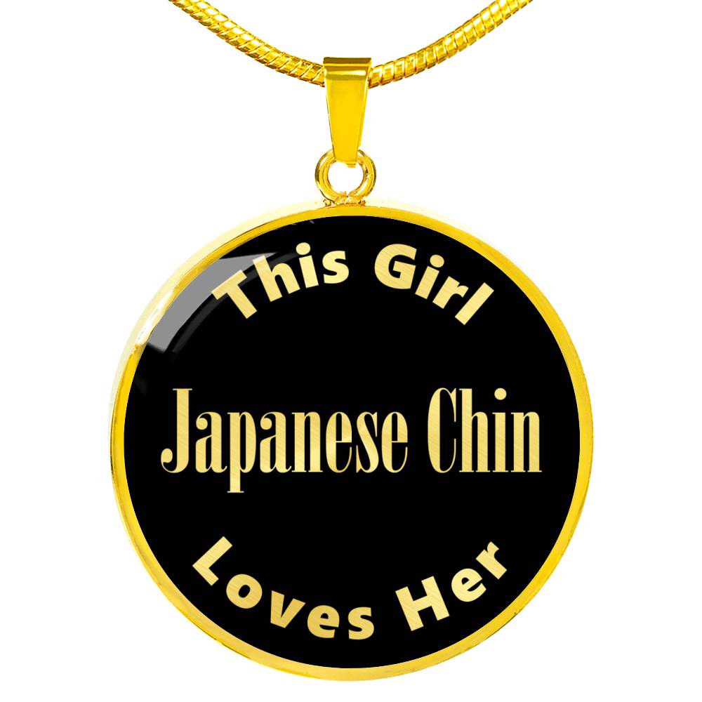 Japanese Chin v2 - 18k Gold Finished Luxury Necklace