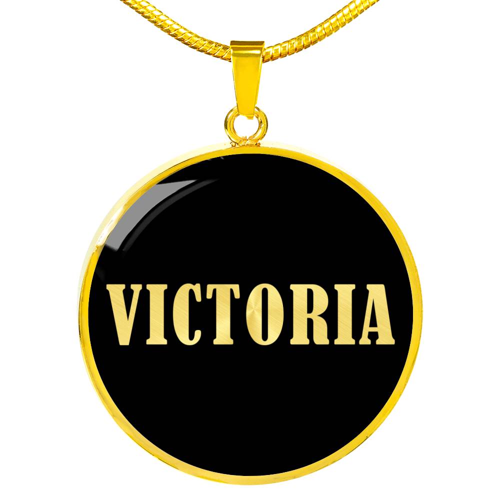 Victoria v02 - 18k Gold Finished Luxury Necklace