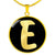 Initial E v2b - 18k Gold Finished Luxury Necklace
