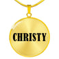 Christy v01 - 18k Gold Finished Luxury Necklace