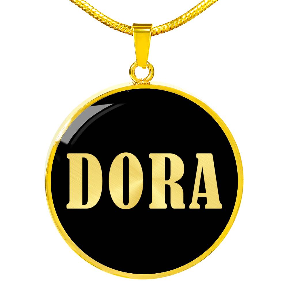 Dora v02 - 18k Gold Finished Luxury Necklace