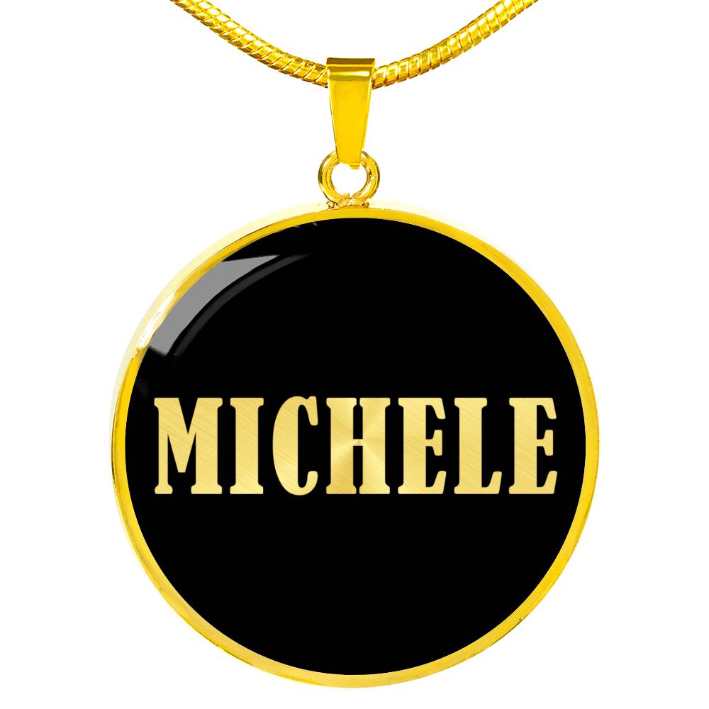 Michele v02 - 18k Gold Finished Luxury Necklace