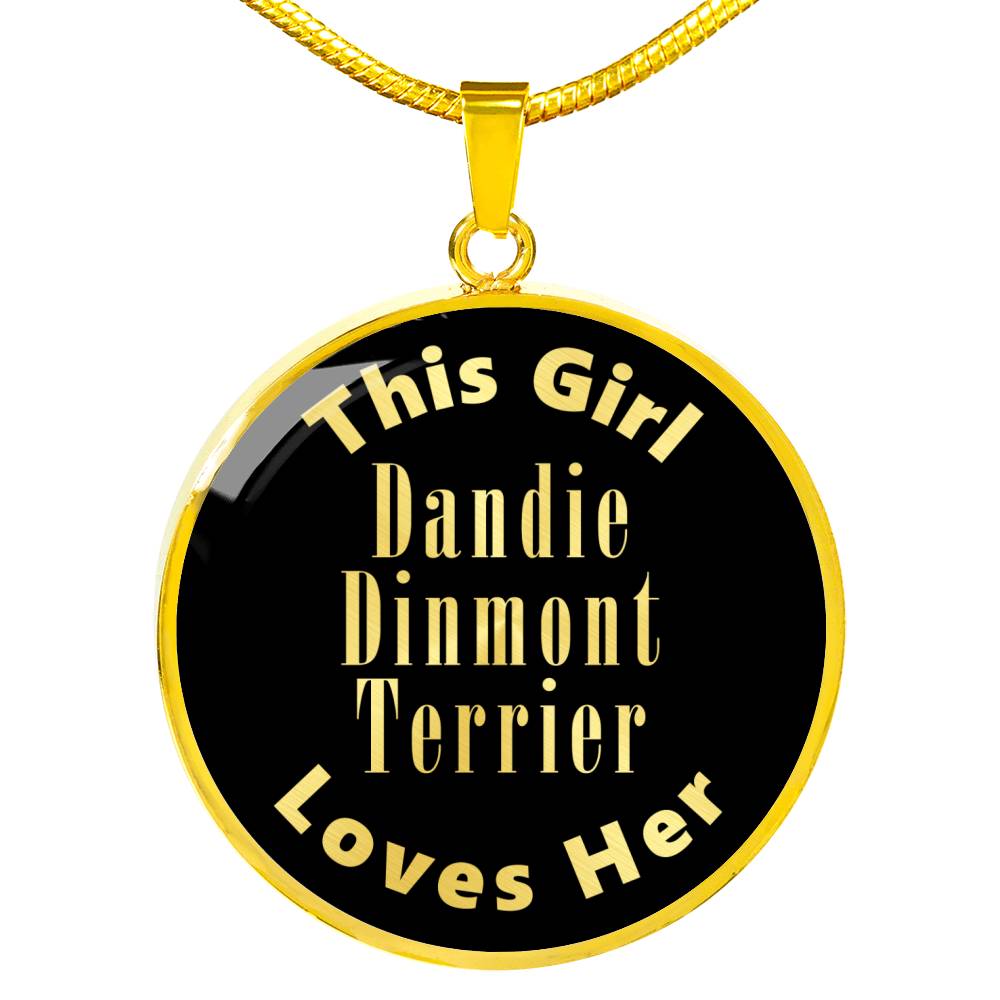 Dandie Dinmont Terrier v2 - 18k Gold Finished Luxury Necklace