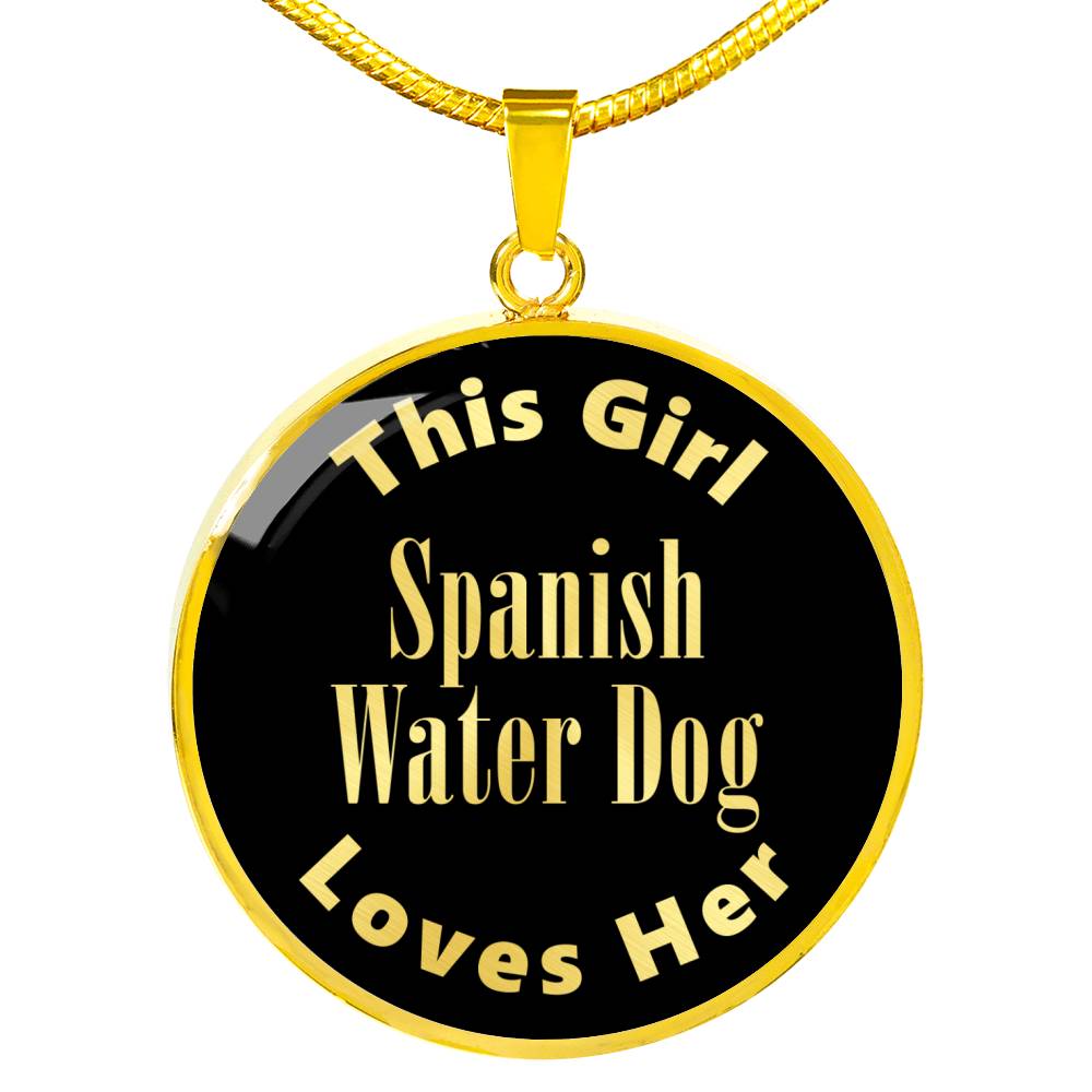 Spanish Water Dog v2 - 18k Gold Finished Luxury Necklace