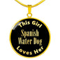 Spanish Water Dog v2 - 18k Gold Finished Luxury Necklace