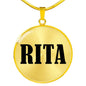 Rita v01 - 18k Gold Finished Luxury Necklace