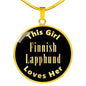 Finnish Lapphund v2 - 18k Gold Finished Luxury Necklace