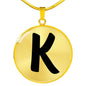 Initial K v1b - 18k Gold Finished Luxury Necklace