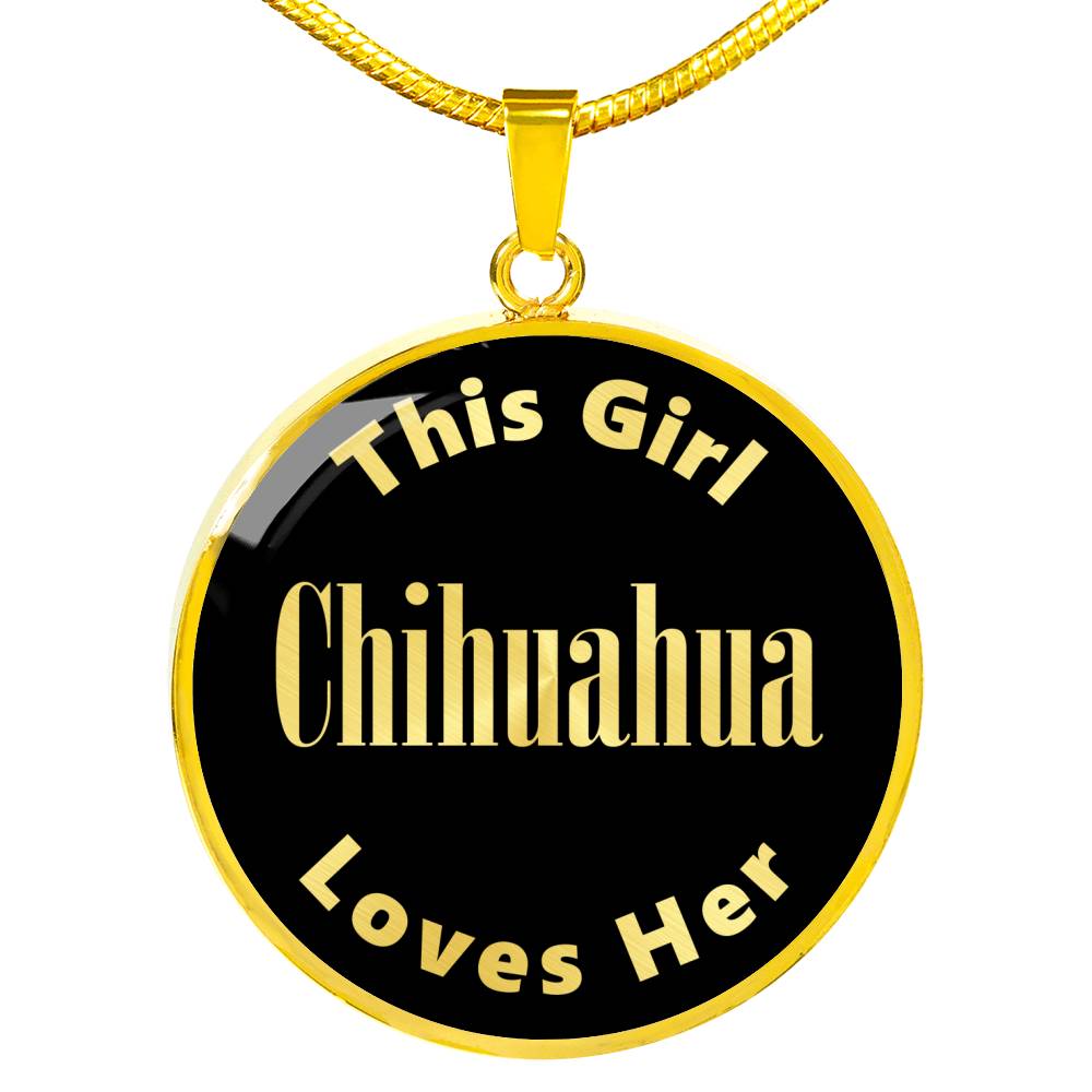 Chihuahua - 18k Gold Finished Luxury Necklace