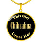 Chihuahua - 18k Gold Finished Luxury Necklace