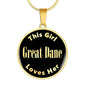 Great Dane - 18k Gold Finished Luxury Necklace