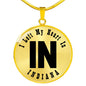 Heart In Indiana v01 - 18k Gold Finished Luxury Necklace