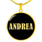 Andrea v02 - 18k Gold Finished Luxury Necklace