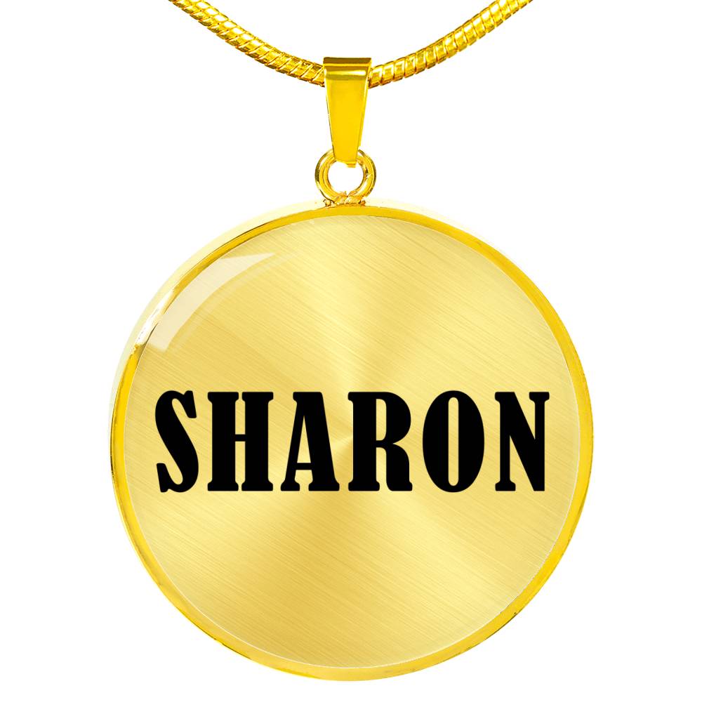 Sharon v01 - 18k Gold Finished Luxury Necklace