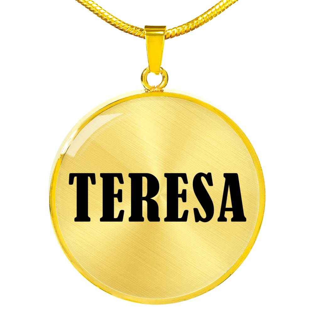 Teresa v01 - 18k Gold Finished Luxury Necklace
