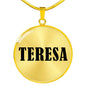 Teresa v01 - 18k Gold Finished Luxury Necklace