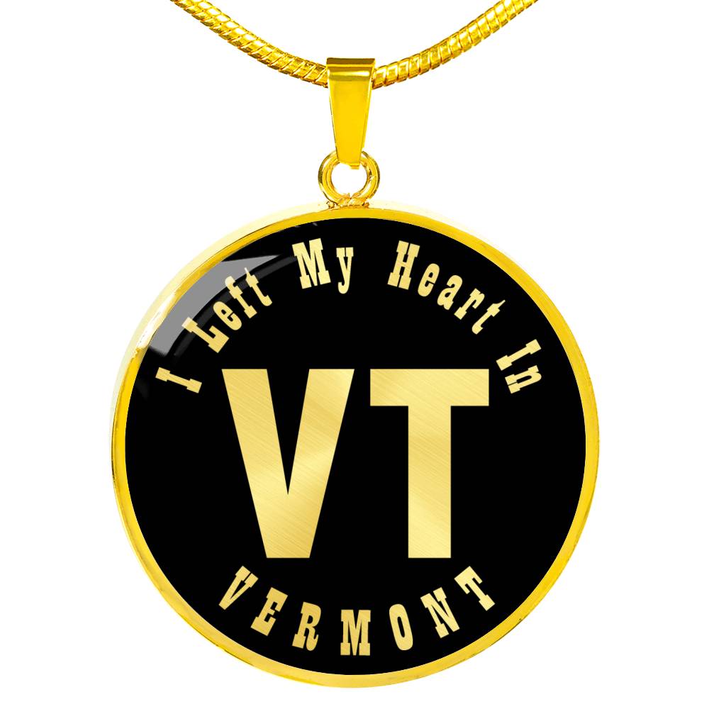 Heart In Vermont v02 - 18k Gold Finished Luxury Necklace