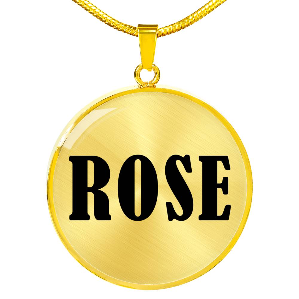 Rose v01 - 18k Gold Finished Luxury Necklace