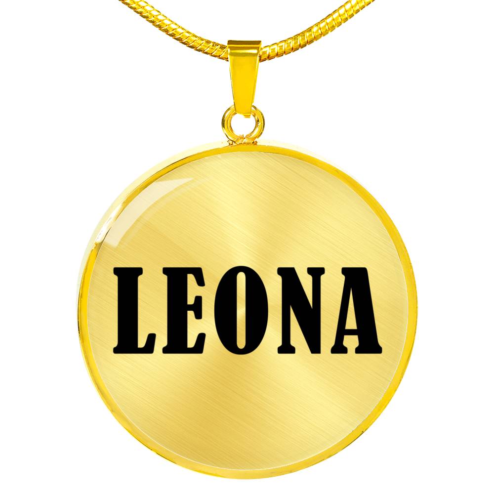 Leona v01 - 18k Gold Finished Luxury Necklace