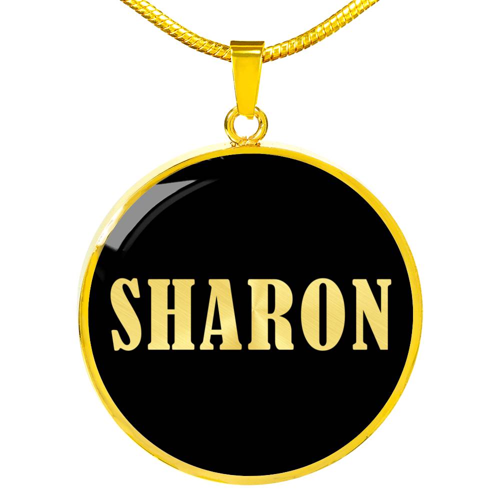 Sharon v02 - 18k Gold Finished Luxury Necklace