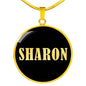 Sharon v02 - 18k Gold Finished Luxury Necklace
