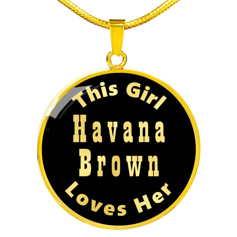 Havana Brown v2 - 18k Gold Finished Luxury Necklace
