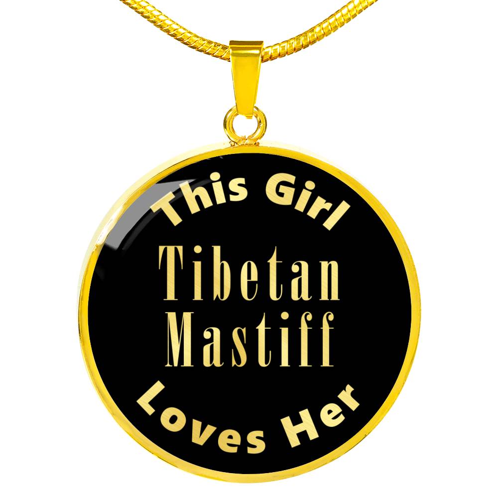 Tibetan Mastiff v2 - 18k Gold Finished Luxury Necklace