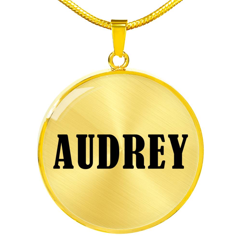 Audrey v01 - 18k Gold Finished Luxury Necklace